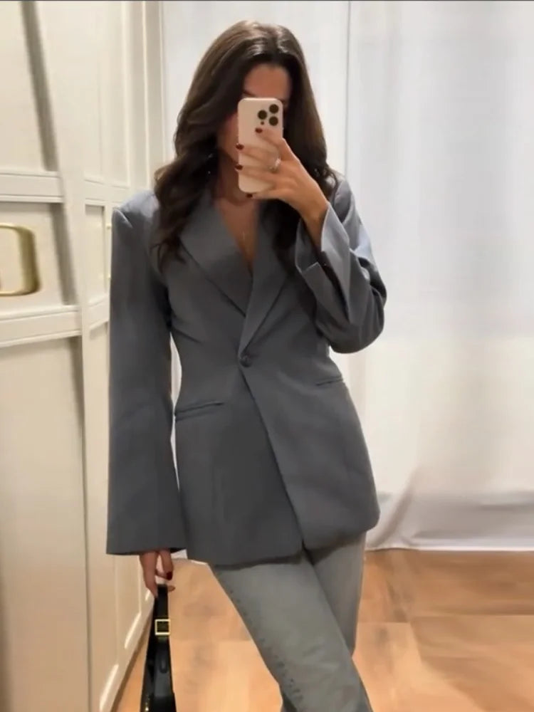 Izzy - Single button blazer jacket