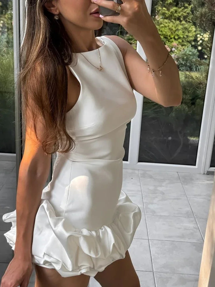 Serena - Ruffled mini dress