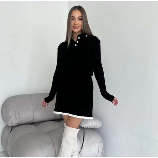 Christie - Cable knitted two piece set