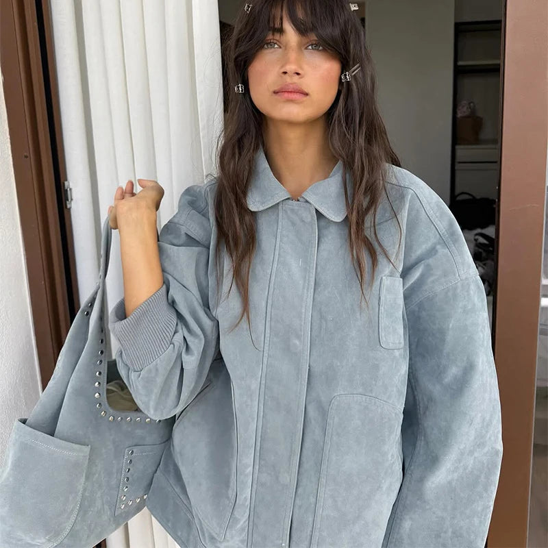 Grace - Oversized zipper jacket