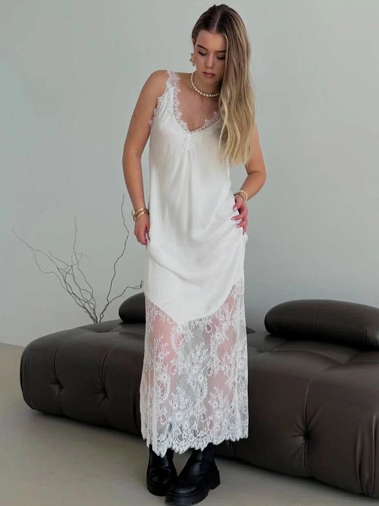Amalia - Satin silk slip dress