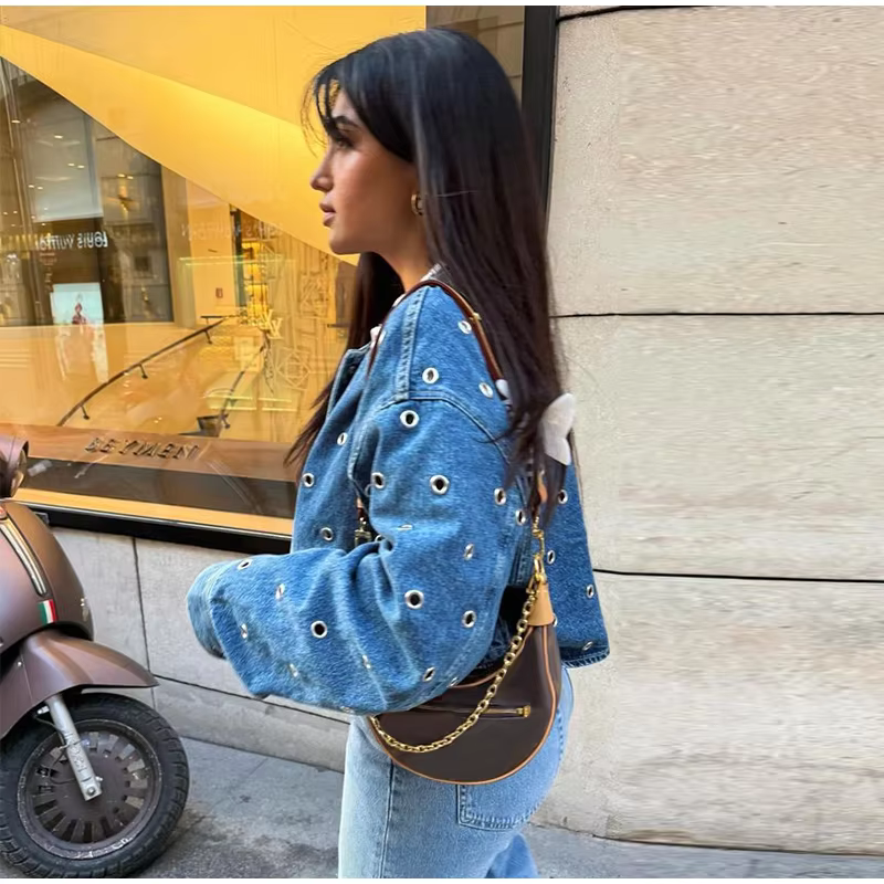 Avril - Cropped denim jacket