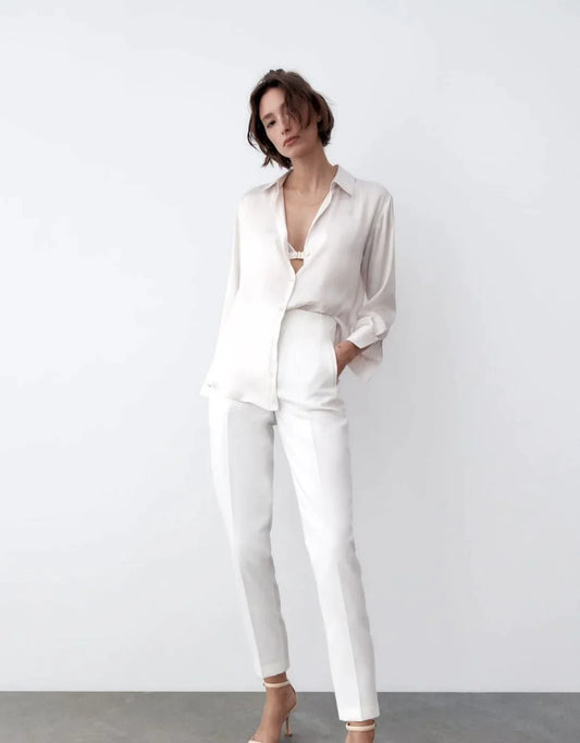 Tailored High Waist Slacks