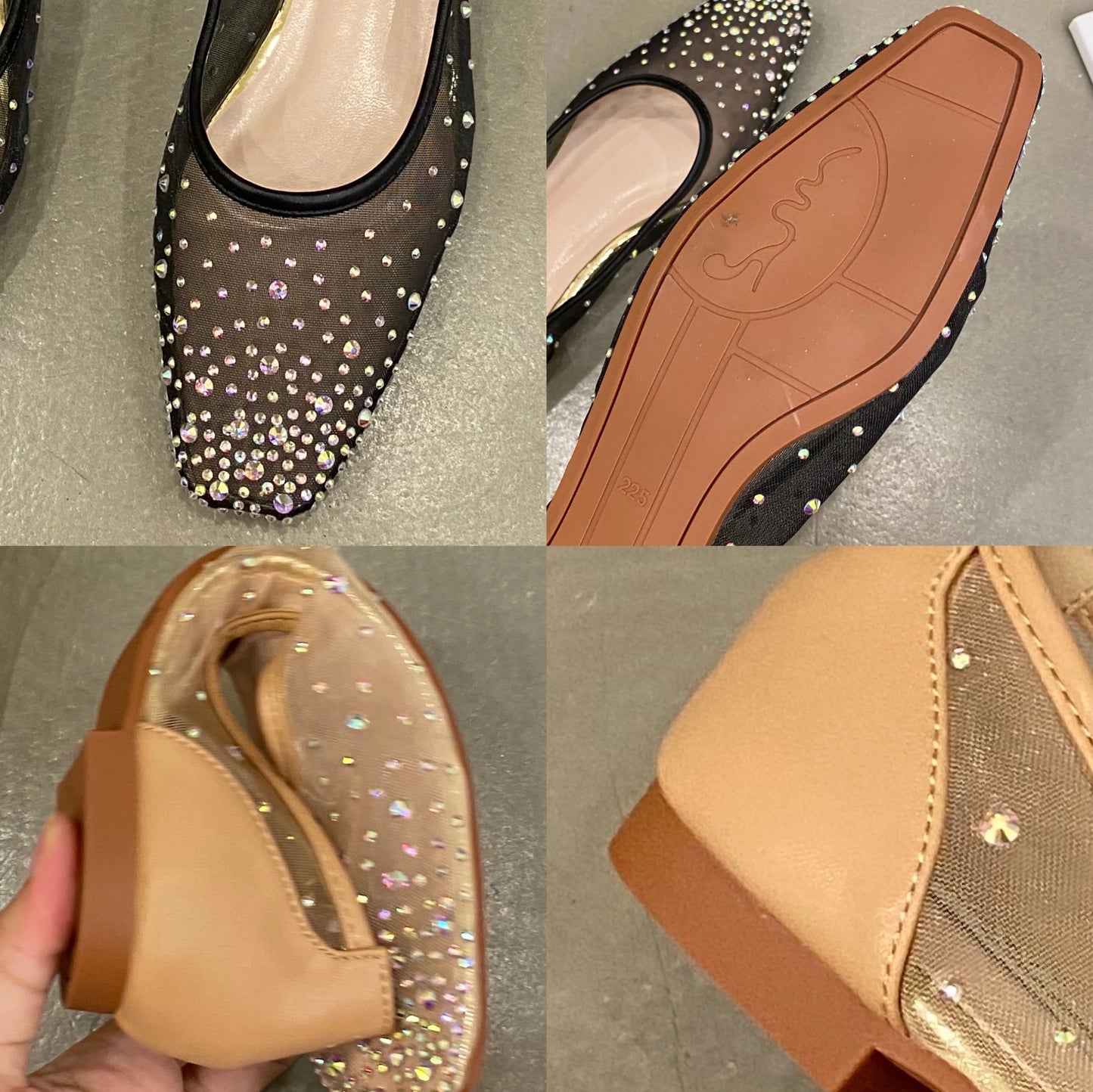 Mishi - Sparkly ballerina flats