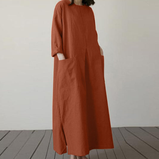 Izara - Cotton dress with pockets