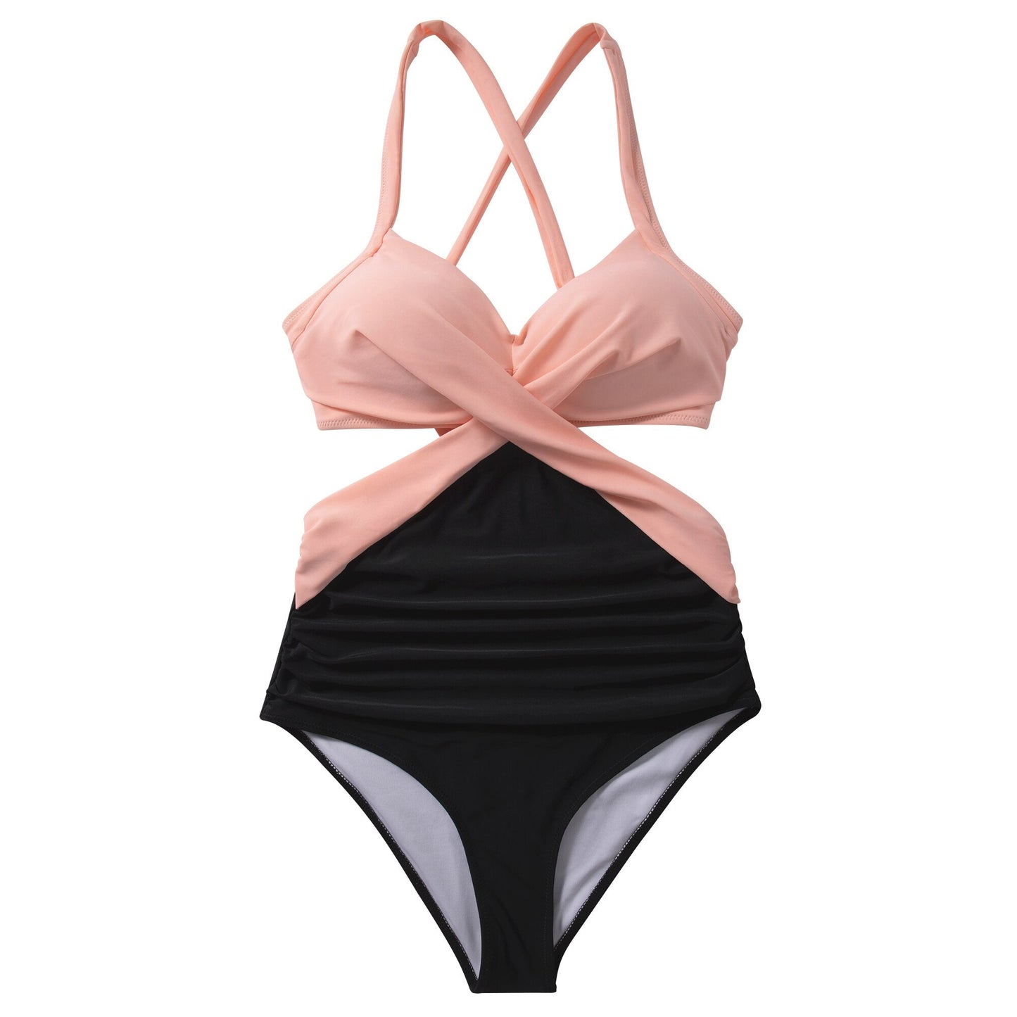 Helin - Cross band Flattering Swimsuit