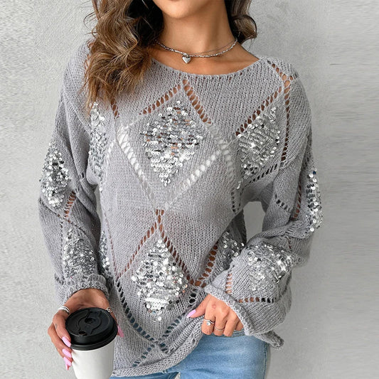 Sinza - Cotton blend sequin jumper