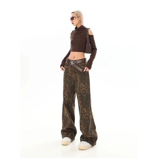 Original leopard print jeans