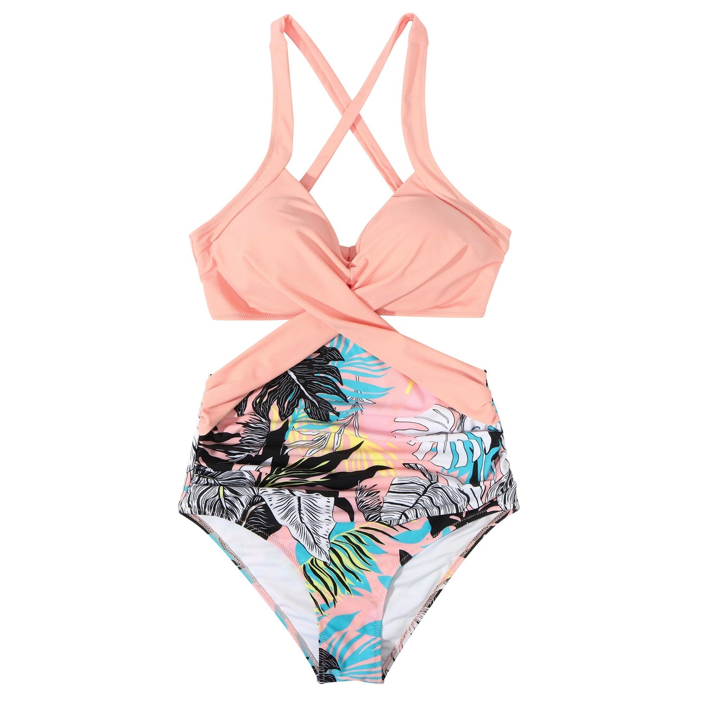 Helin - Cross band Flattering Swimsuit