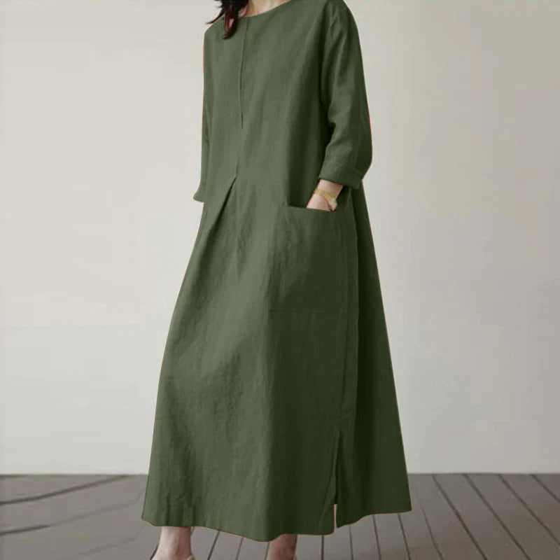 Izara - Cotton dress with pockets