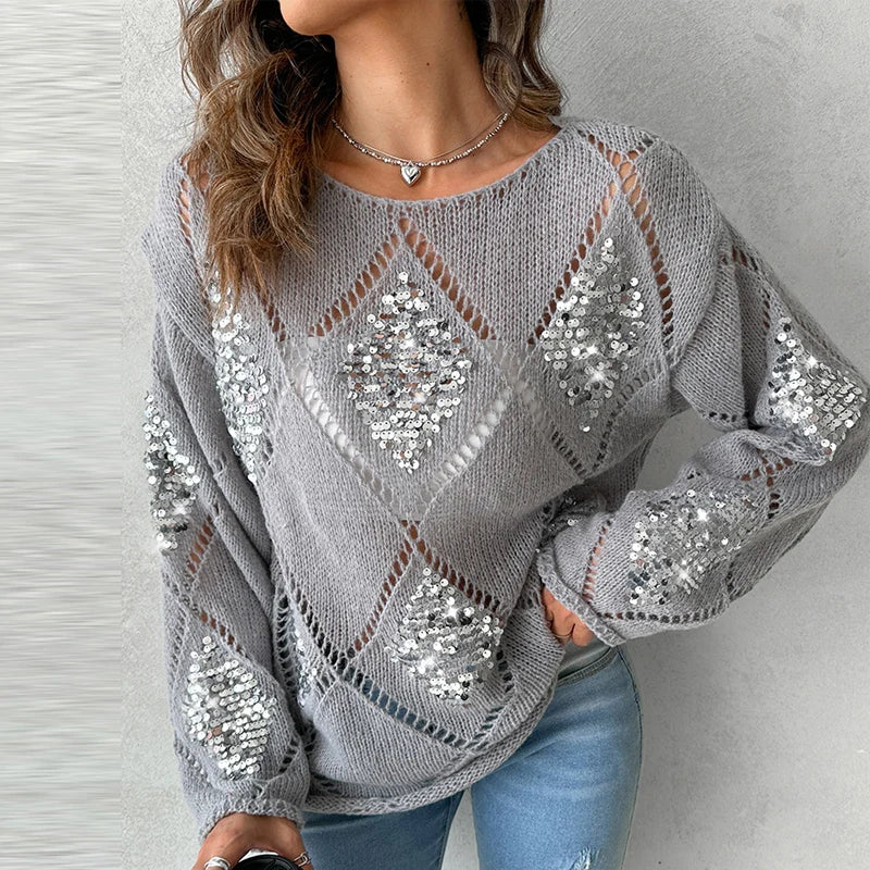 Sinza - Cotton blend sequin jumper