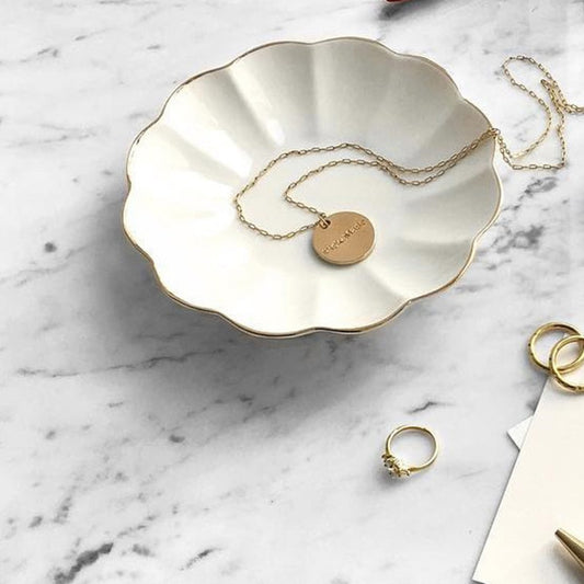 Handmade Ceramic Cake Plate - Jewellery Tray