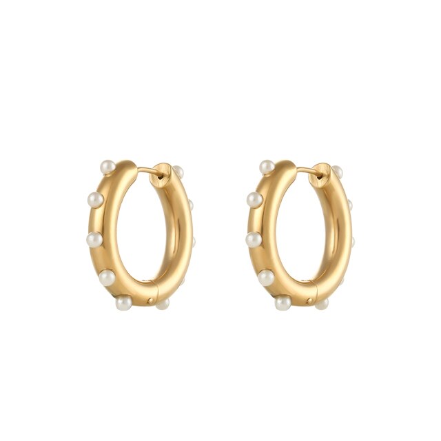 Matilda Pearl Hoops