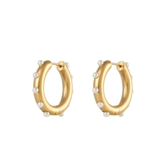Matilda Pearl Hoops