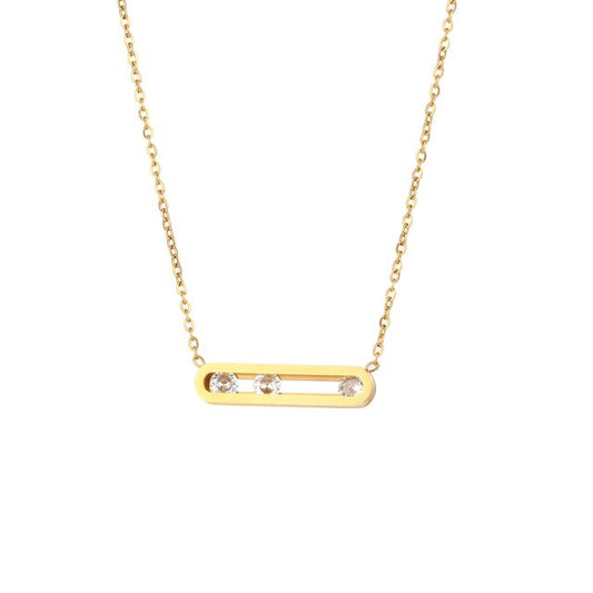 Moving Crystal Necklace