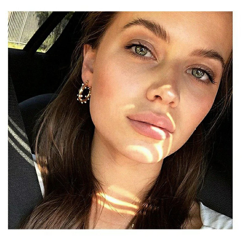 Matilda Pearl Hoops