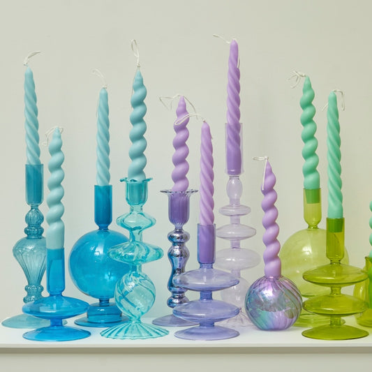 Set of tapered candles