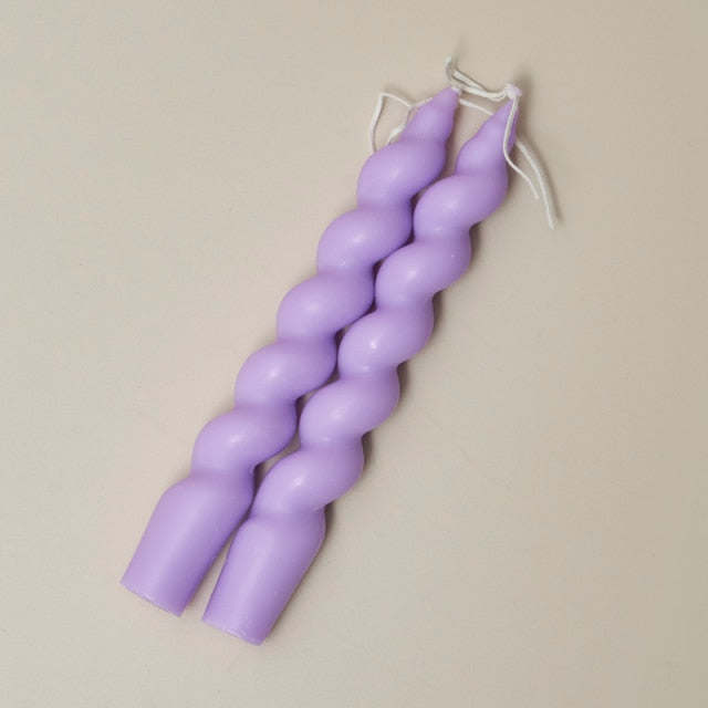 Set of tapered candles