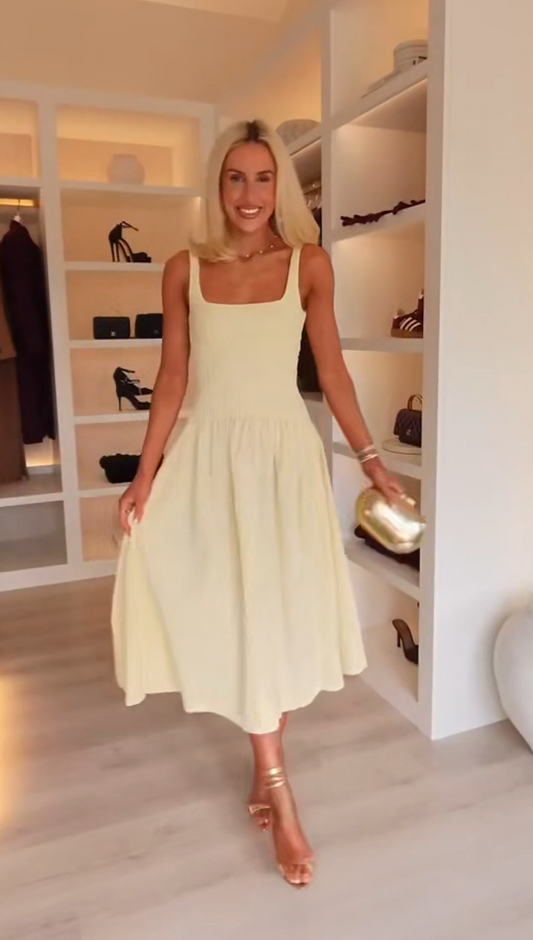 Yvette - Square neckline dress