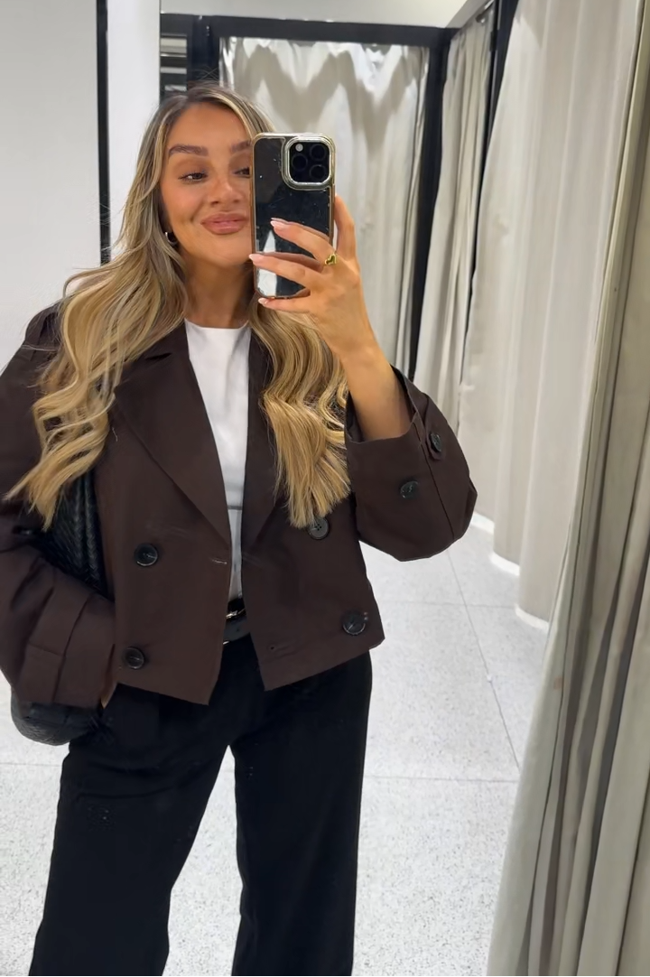 Kaia - Cropped classic trench