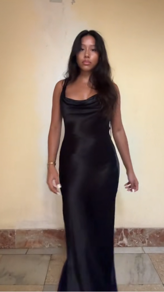 Taylor - Satin silk dress