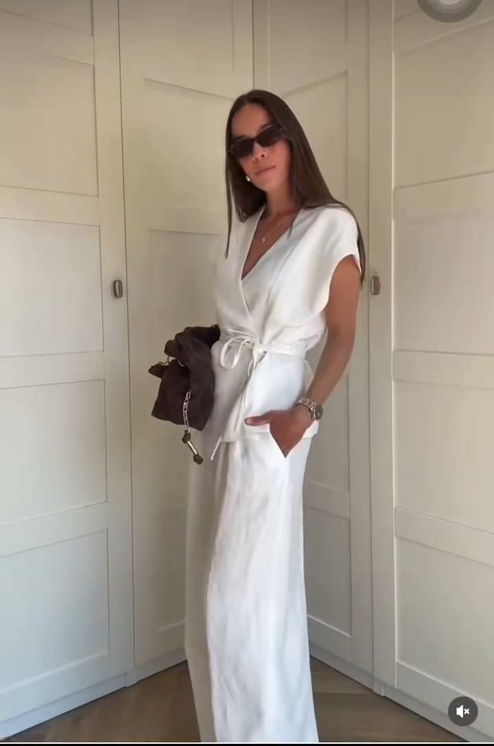 Catherine - Vest and pants two piece set