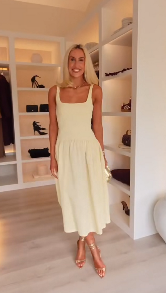 Yvette - Square neckline dress