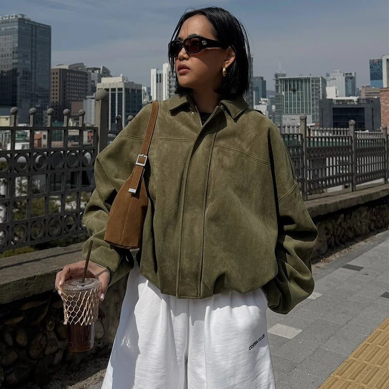 Ivana - Casual suede style jacket