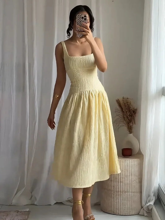 Shania - Dropped waist dress
