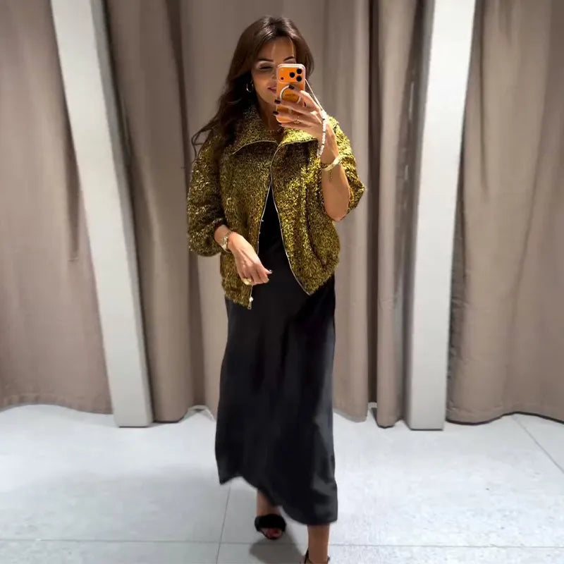 Maren - Sparkling bomber jacket