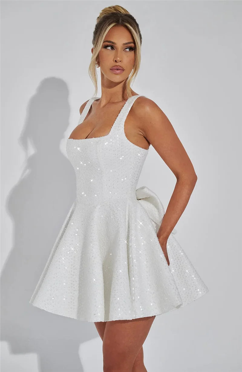 Tatum - Sequined dress with bow