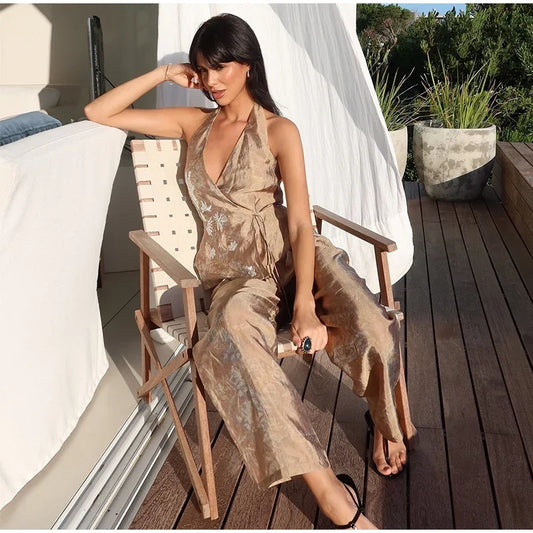 Carolina - Halterneck top and pant set