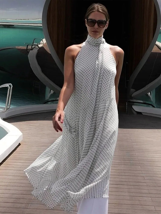 Zella - Elegant polkadot dress