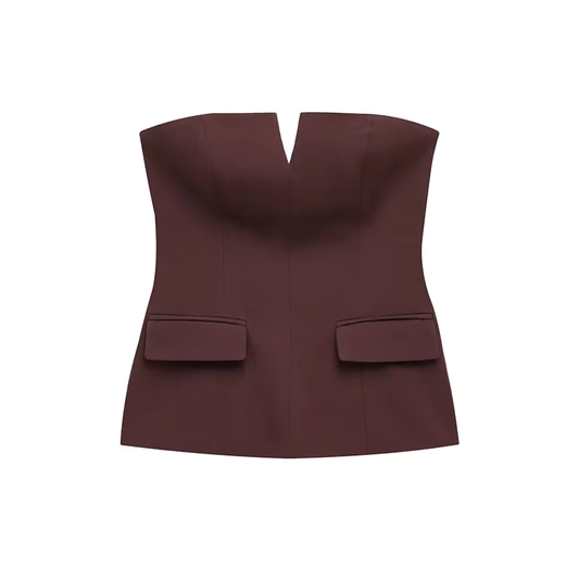 Mary - Elegant strapless top