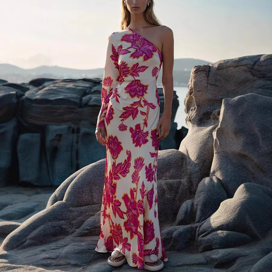 Margo - One shoulder maxi dress