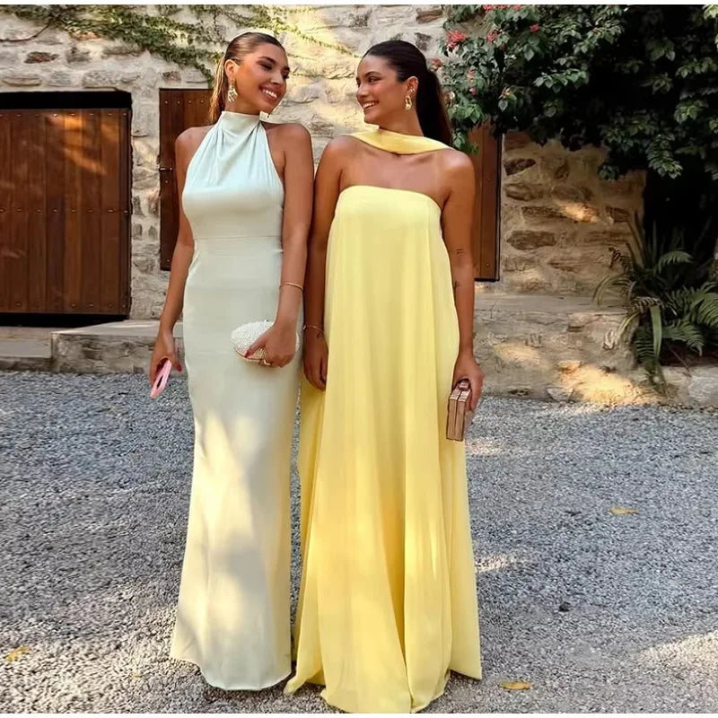 Kerry - Strapless flowing dress