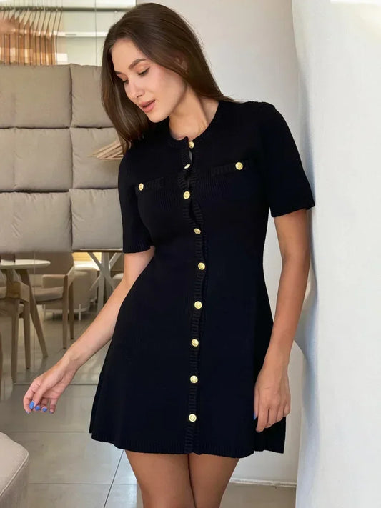 Noor - Fine knitted mini dress