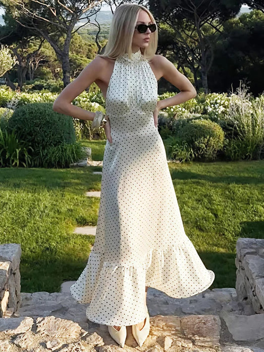 Donna - A-line polkadot dress