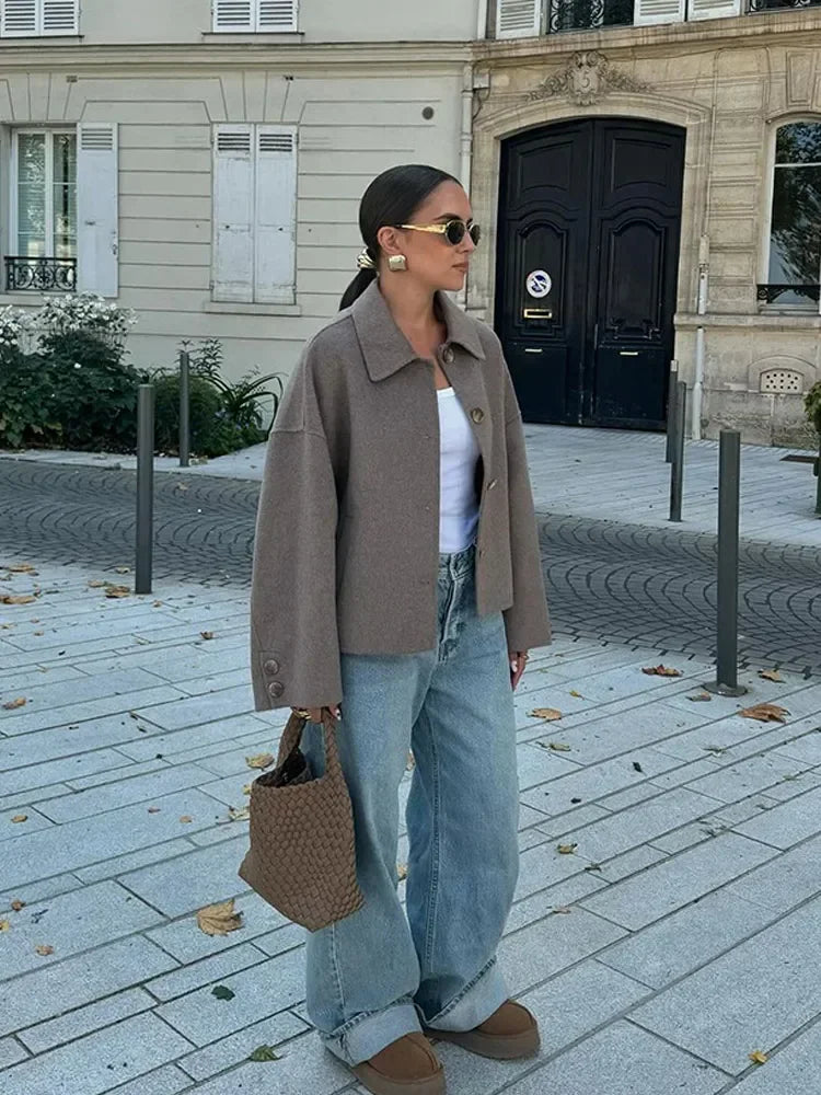 Livia - Boxy button jacket