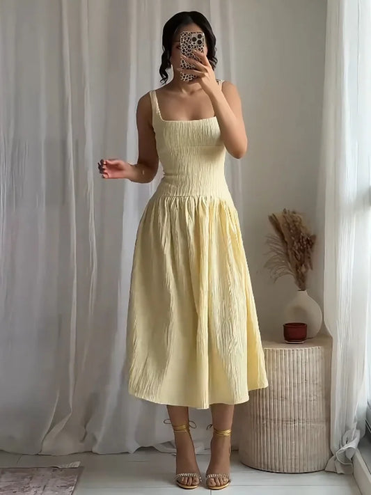 Shania - Dropped waist dress