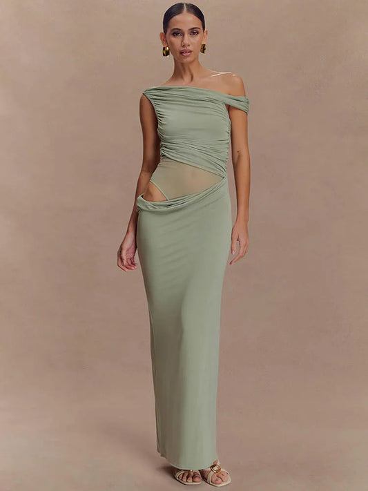 Callen - Figure hugging off shoulder dress