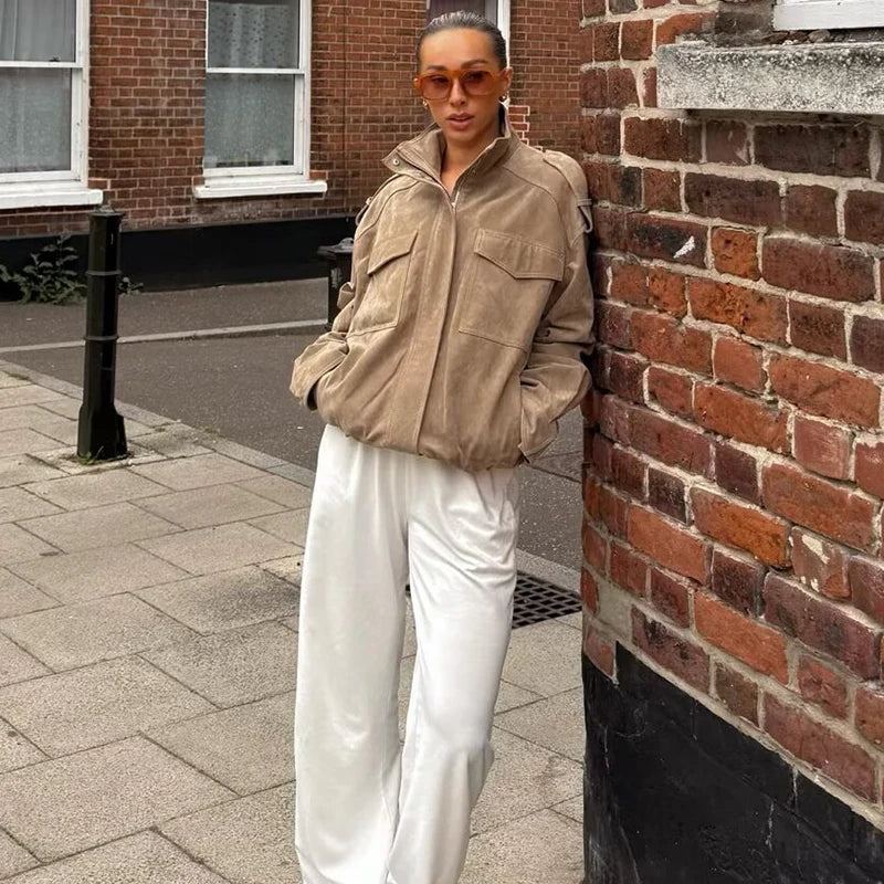 Finley - Vegan suede oversized jacket