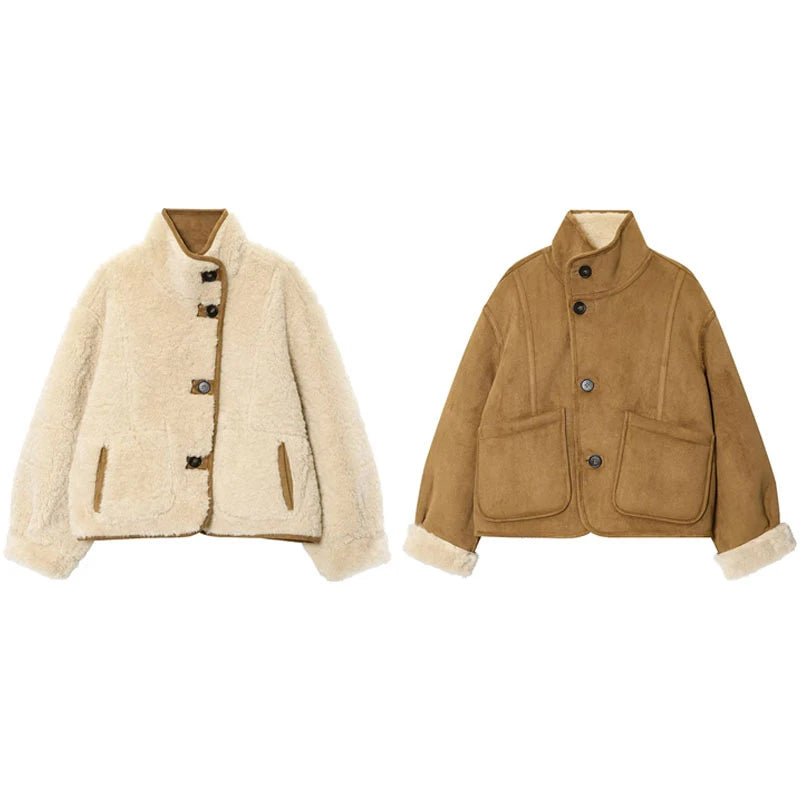Neena - Double faced reversible jacket