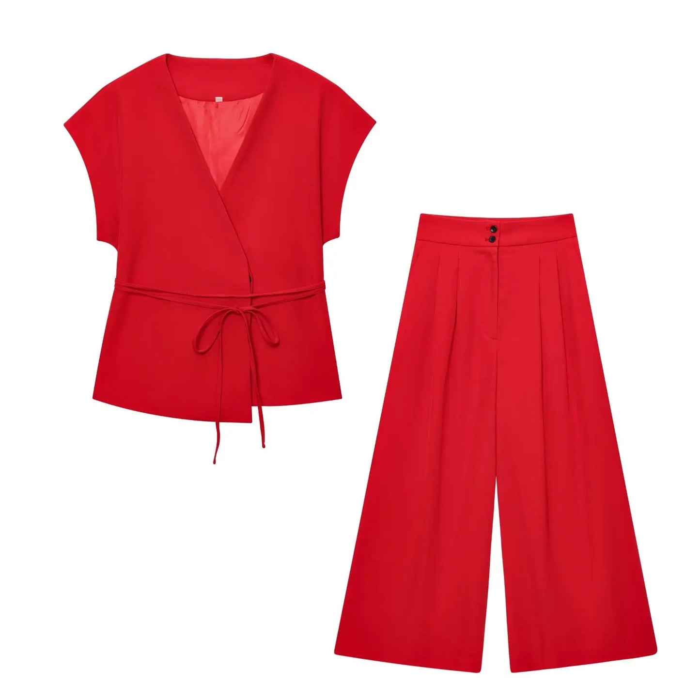 Catherine - Vest and pants two piece set