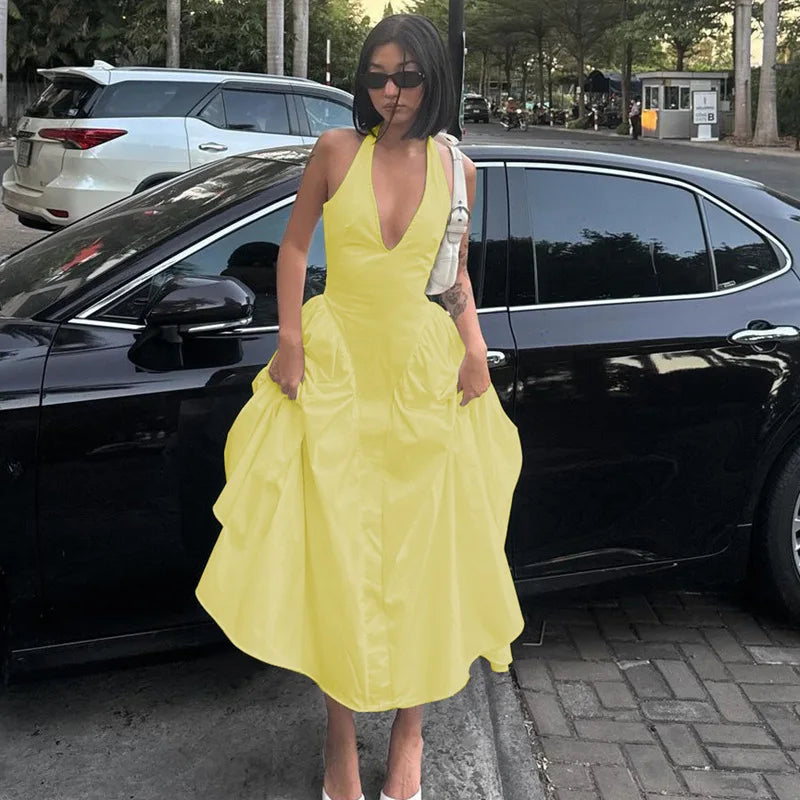 Athena - V-neck dress