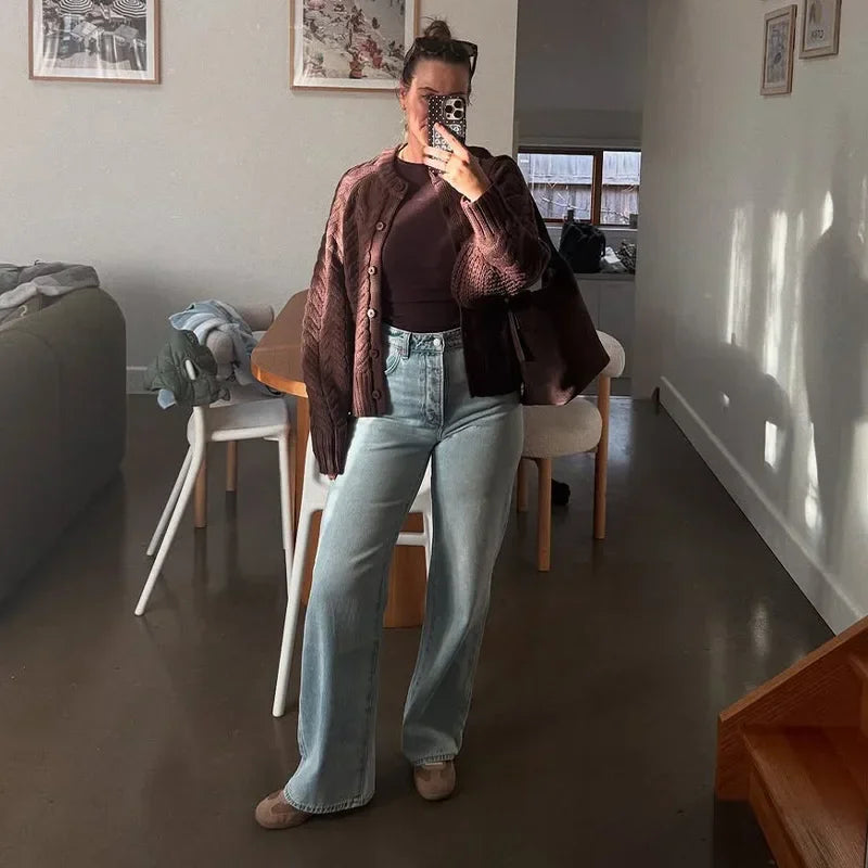 Celeste - Cable-knit cardigan