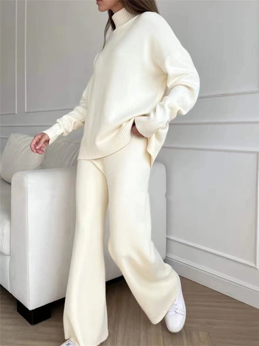 Kristin - Knitted casual two piece set