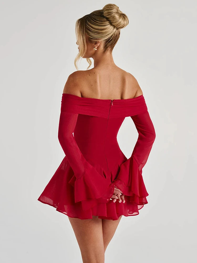 Ailani - Off shoulder mini dress