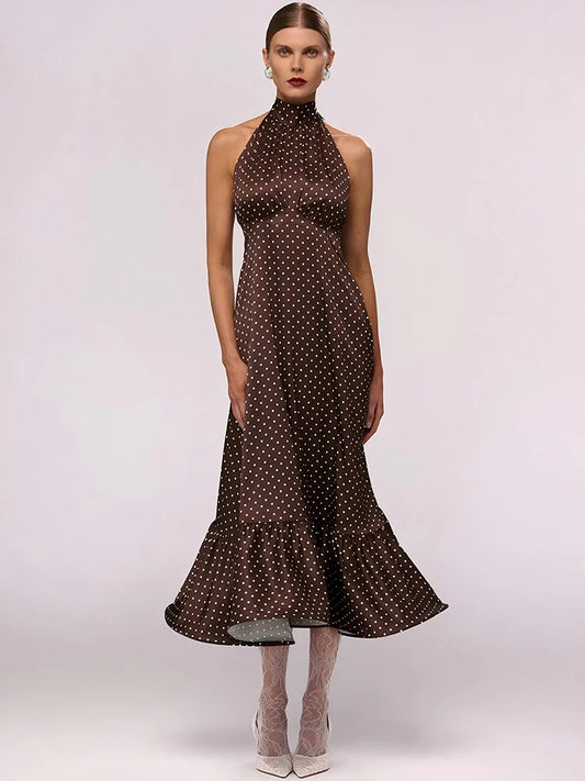 Donna - A-line polkadot dress