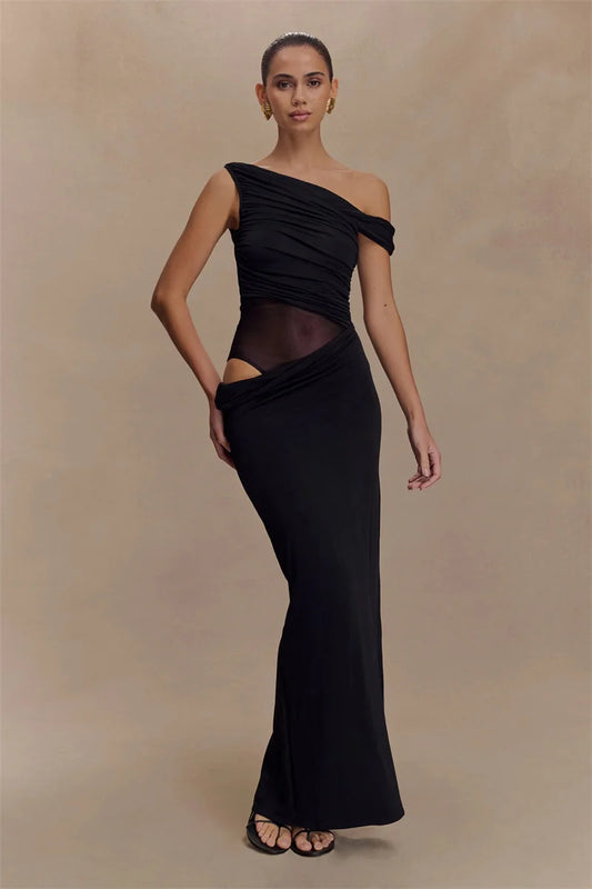 Callen - Figure hugging off shoulder dress